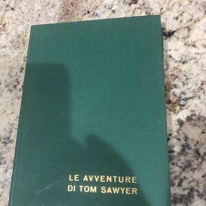 Vintage - Le Avventure di Tom Sawyer Hardcover Book / In Italian Only